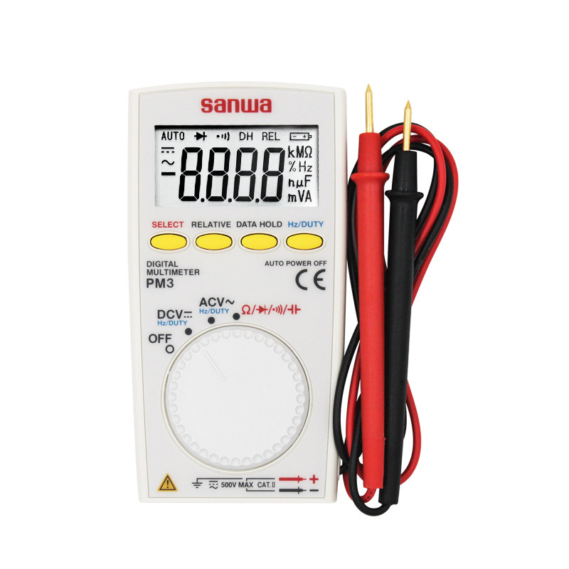 日本pm3进口卡片式sanwa万用表 亿测五金万用表