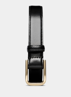 Suitsupply黑色商务休闲皮带