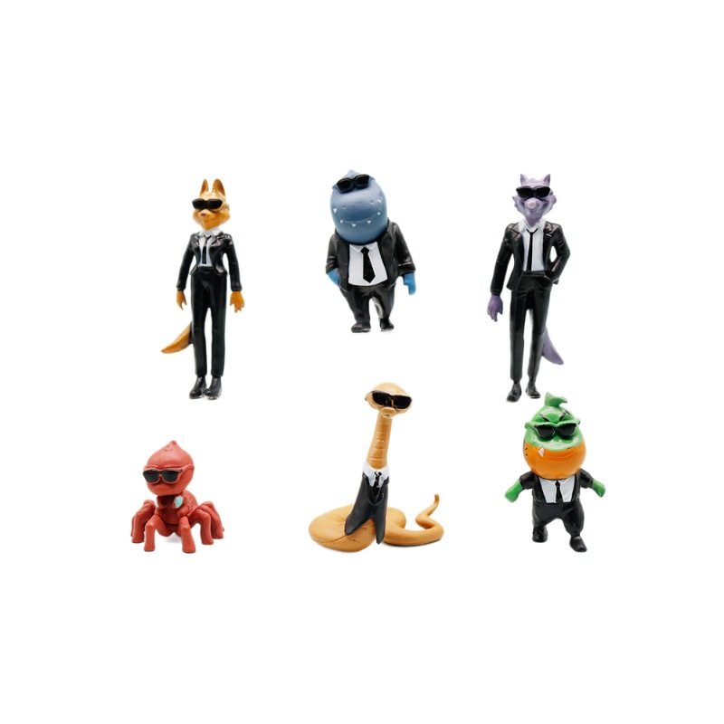 跨境新款坏蛋联盟卡通周边动漫手办大坏狼戴安狐房间桌面装饰,淘宝优惠券,粉丝福利购,淘宝优惠卷