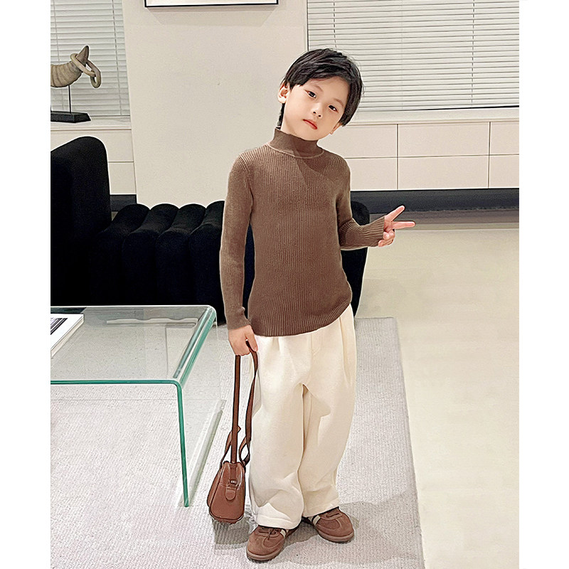 霖霖妈童装男童针织打底衫冬季儿童毛衣半高领冬款男宝宝冬装毛线,淘宝优惠券,粉丝福利购,淘宝优惠卷