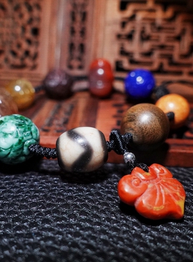 天然水晶翡翠青金石多宝手链原创