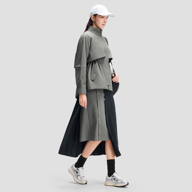 DESCENTE Desante WOMEN STUDIO ຊຸດຂອງແມ່ຍິງກັນນ້ໍາ, breathable ແລະອົບອຸ່ນເຄື່ອງນຸ່ງຫົ່ມຝ້າຍຜະລິດຕະພັນໃຫມ່