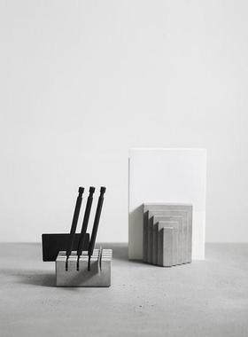 本土创造水泥书挡现代简约书房