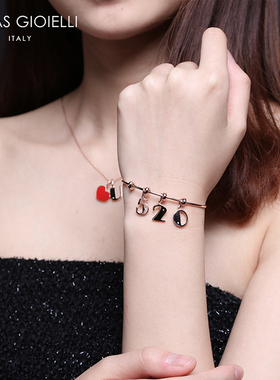 diy饰品925银镶钻原创数字吊坠