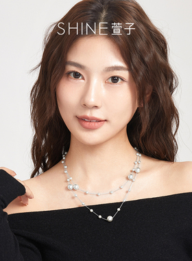 SHINE萱子金汐映月系列珍珠套链