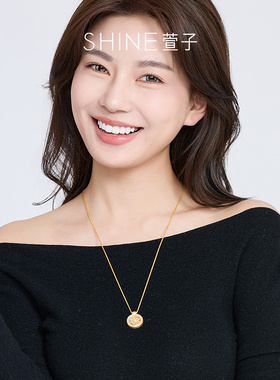 SHINE萱子精致奢华罗盘毛衣链