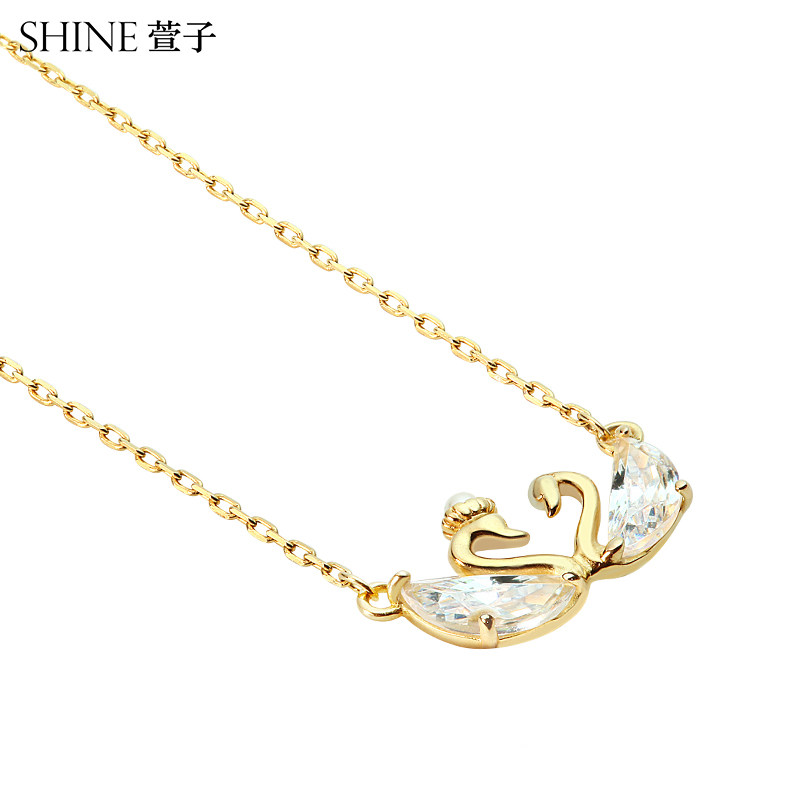 shine萱子时尚简约气质网红锁骨链 萱子饰品项链