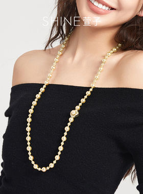 SHINE萱子金汐映月系列珍珠套链
