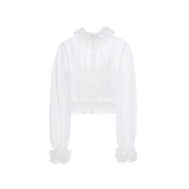 ຊັ້ນເທິງ ruffle stylish
