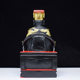 Resin Yama King Statue Black Clothes Blue King Yama