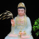 White marble statue of Guanyin Bodhisattva at home