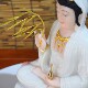 Alloy Willow Branch Purifying Vase Guanyin Buddha Statue