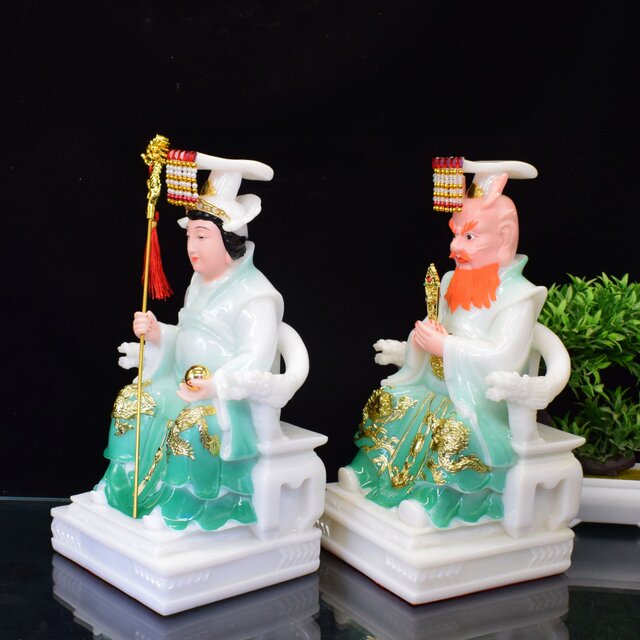 Dragon King and Dragon Mother Solid Jade Pink Dragon King and Dragon Palace Lady