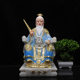 Jiang Shang in blue 16-inch resin Fengshenbang white marble