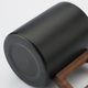 304 stainless steel double mug walnut handle coffee cup 250L camping cup picnic anti-scalding water cup