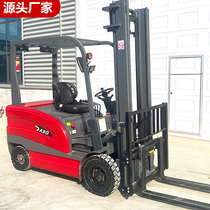 Seat-driving four-wheel electric forklift 1 ton small 2 3 ton hydraulic forklift eco-friendly warehouse carrying elevated loading and unloading