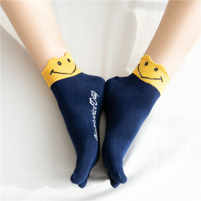 蓝姿欣礼盒女士纯棉天短筒中五指袜 蓝姿欣短袜/打底袜/丝袜/美腿袜