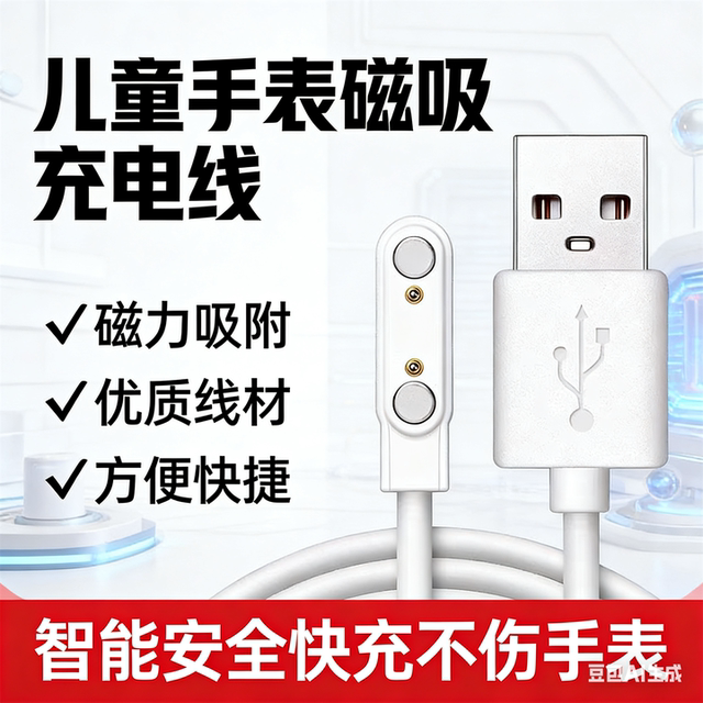 Aibachi A21Pro Children's Phone Watch Special Charger 7.62mm Magnetic Charging Cable Accessories Strap