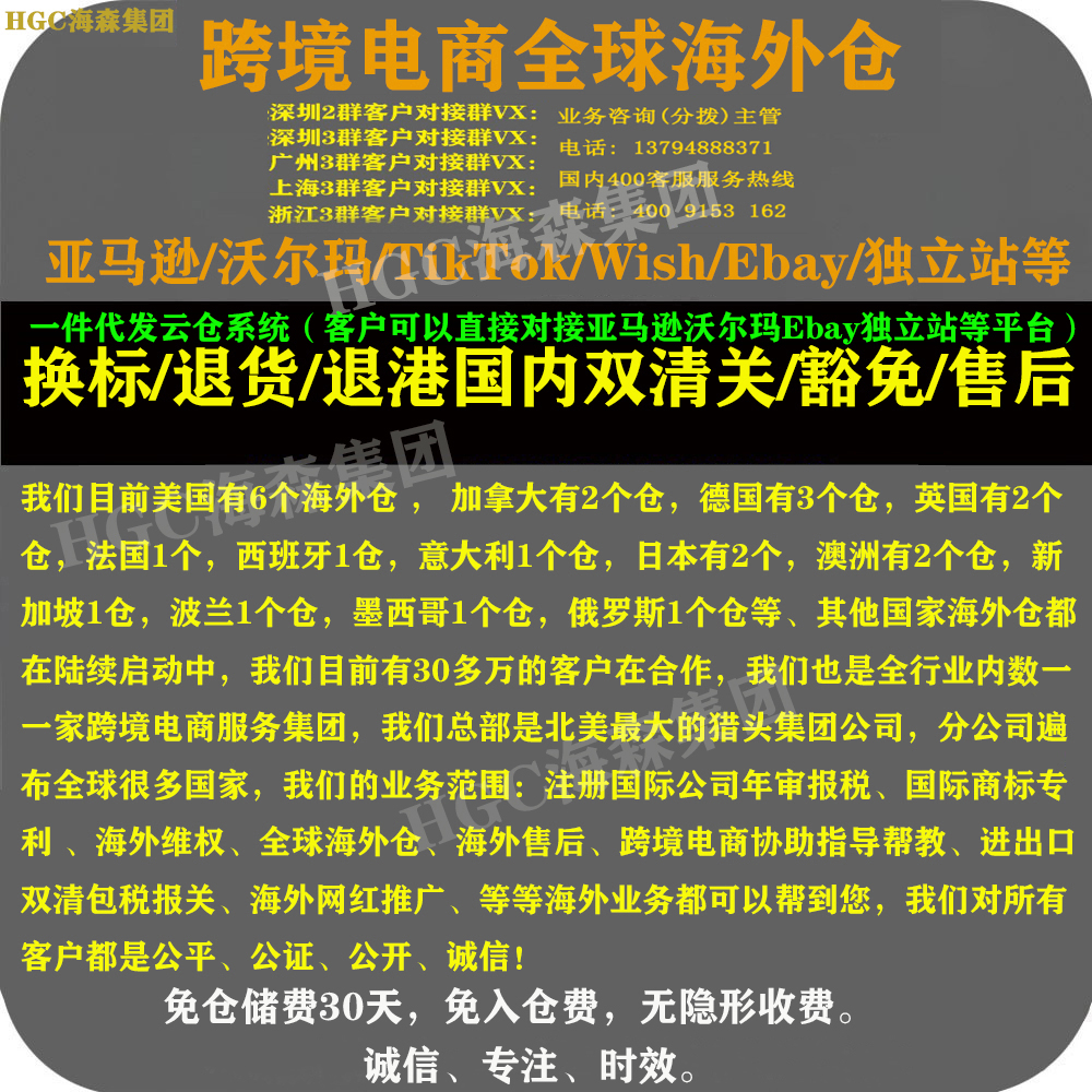 美国海外仓temu代发半托一件换标贴加拿大德国英法日本澳洲亚马逊 - 图0