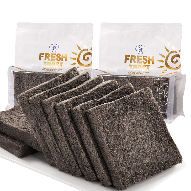 五黑无边鲜烤吐司低脂全麦整箱面包 其妙吐司面包