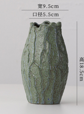 欧式简约陶瓷落地花瓶客厅摆件