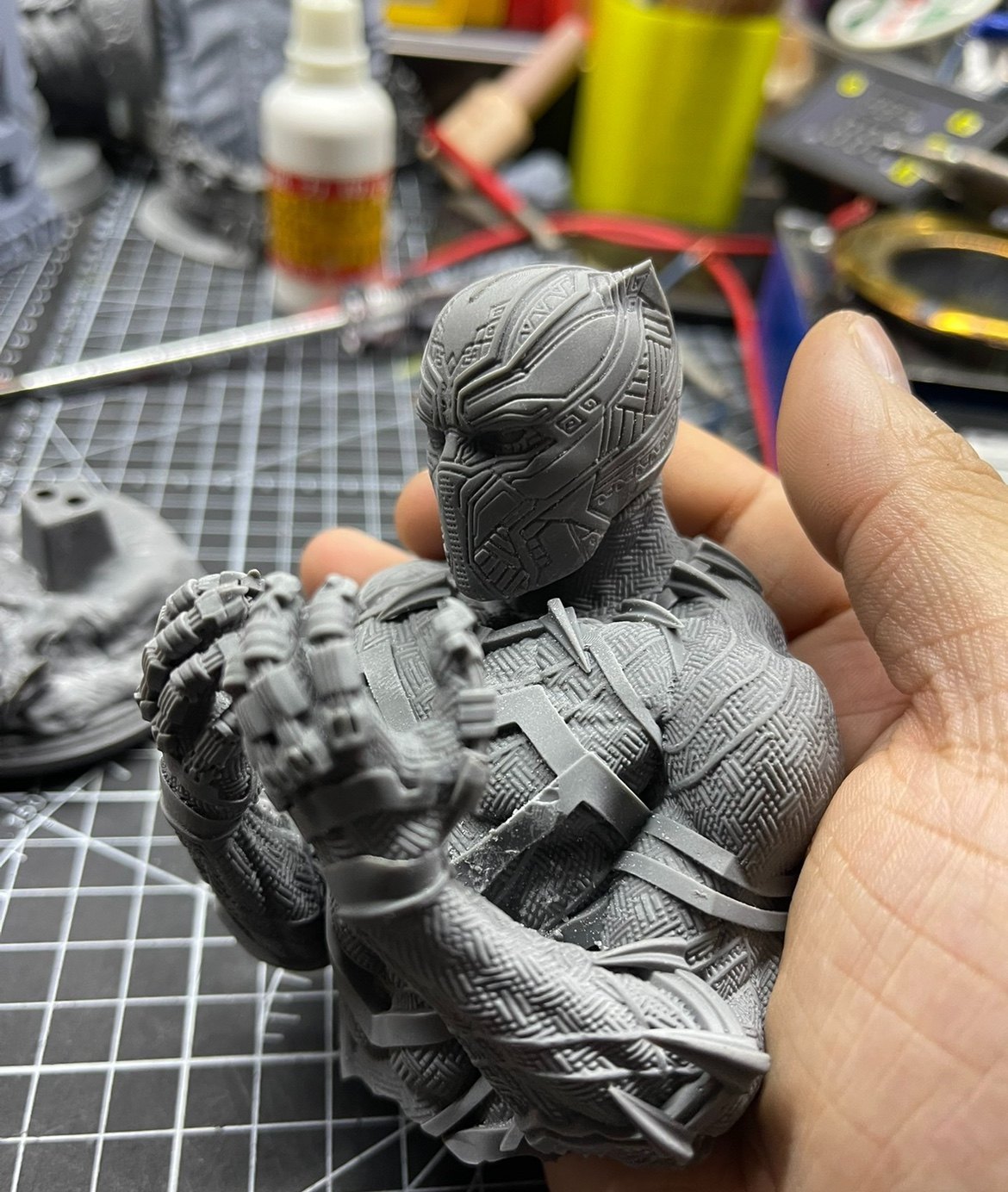 黑豹 复仇者联盟3d打印模型gk白模树脂光固化打印模型
