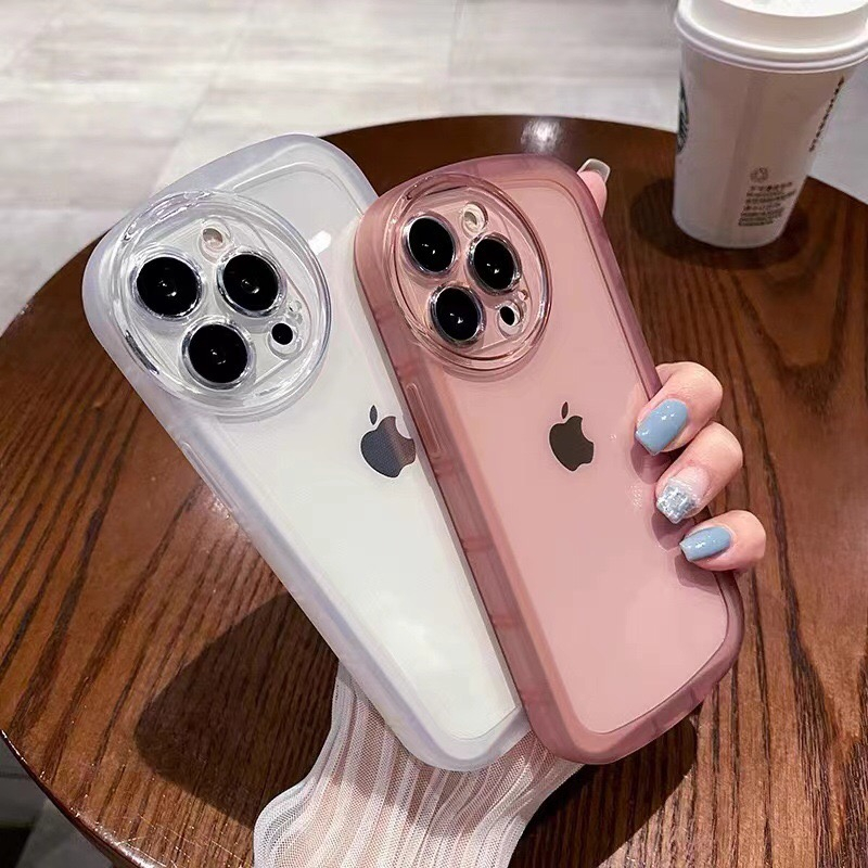 ins超火适用苹果13promax手机壳iphone14pro透明新款xs max全包xr气囊防摔11女款15plus高级感8p情侣12保护套-图1