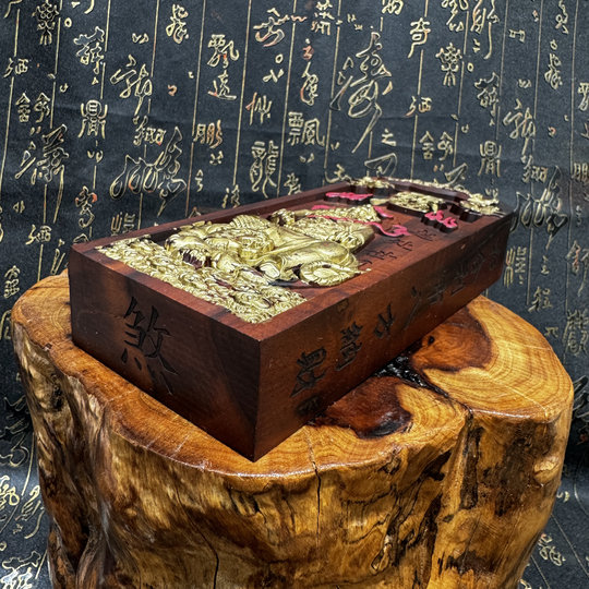 Taoist supplies lightning strike jujube wood Zhao Gongming token Xuantan Zhao Marshal token Wu Wealth God Zhao Gongming painted gold token