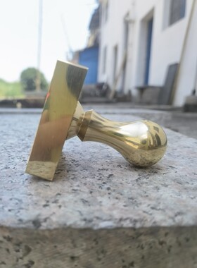 道家用品纯铜印章5公分单面印张天师印黄铜印定制铜印天师印