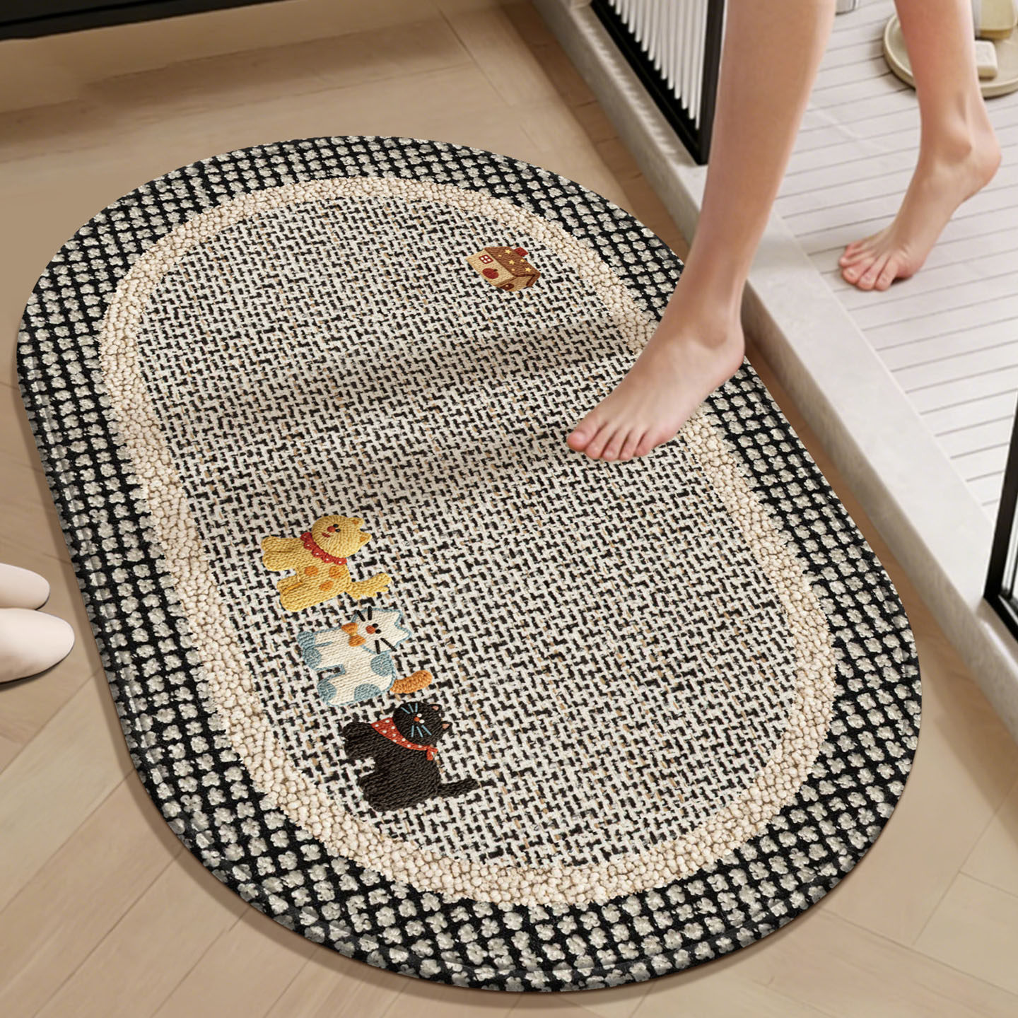 卫生间吸水地垫浴室外防滑垫洗手间厕所门口门垫地毯速干脚踩垫子,淘宝优惠券,粉丝福利购,淘宝优惠卷