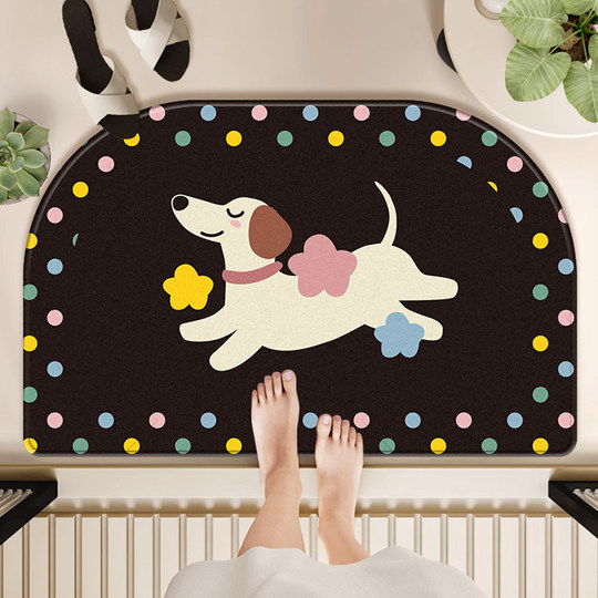 卫生间吸水地垫浴室防滑脚垫硅藻泥厕所门口垫子洗手间卫浴地毯子