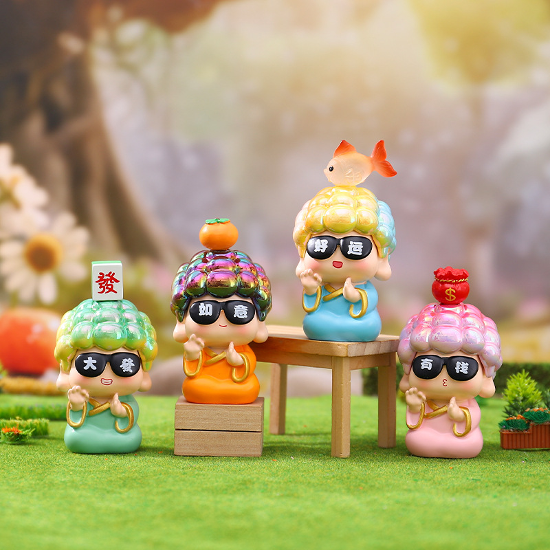 OK了小佛祖盲盒2025新款女孩可爱财神佛祖手办网红爆款盲盒送礼物 - 图0