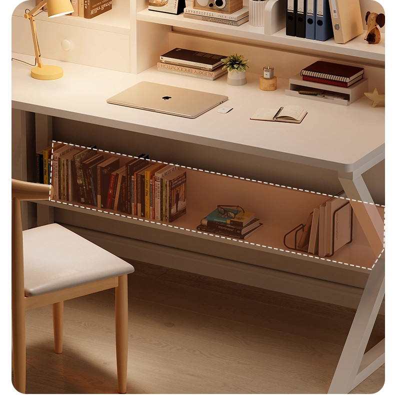 书桌书架一体家用卧室学生学习写字桌办公桌电脑桌台式写字台桌子,淘宝优惠券,粉丝福利购,淘宝优惠卷
