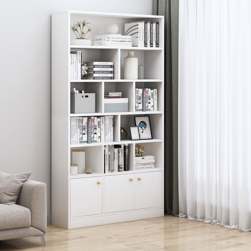 书架落地客厅分层简易卧室门展示柜 赛福单个书柜