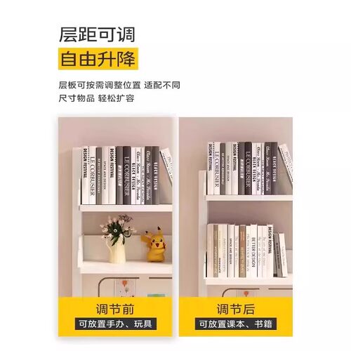学生学习书桌收纳架子桌面置物架电脑办公桌上多层夹式洞洞板书架 - 图1