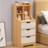 Simple modern bedside table bedroom simple storage storage economical cabinet Nordic bedside small table with bookshelf