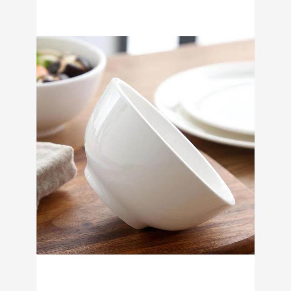 4寸小碗饭店用纯白陶瓷米饭碗小号蘸料碗加厚罗汉碗中式调料小碗 - 图1