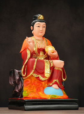 【结缘佛像】树脂地母娘娘大地之母后土娘娘九母元君地姥客厅摆件
