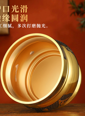 单龙纯供佛黄铜合金供奉香炉家用