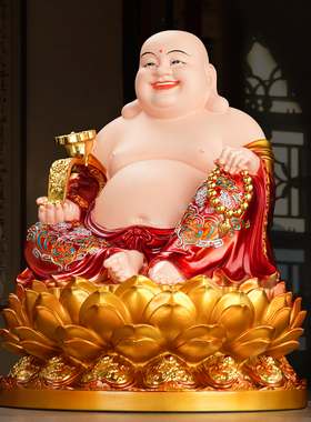 全堂佛娑婆四圣弥勒佛观音菩萨地藏王释迦佛中式供奉客厅佛堂摆件