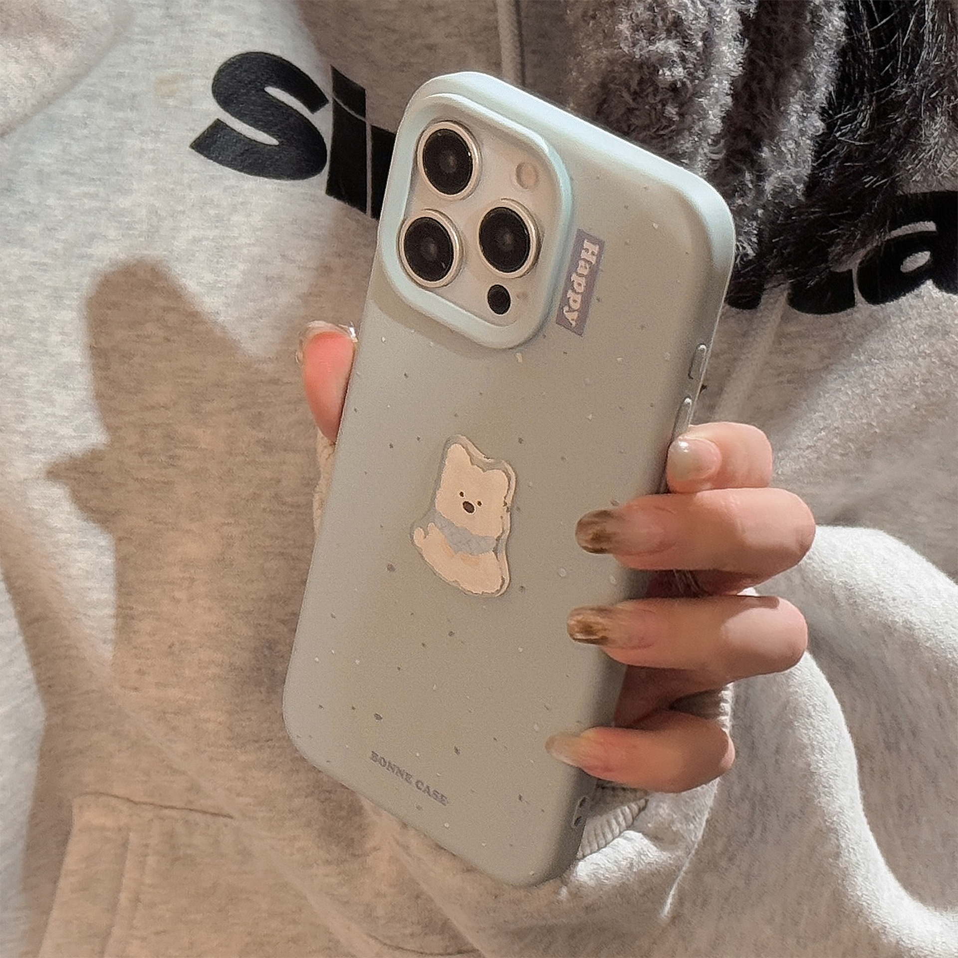 壳研集:适用苹果17promax新款手机壳简约泼墨卡通立体动物全包防摔TPU软保护套iphone16/15/14/13/12/11 - 图3