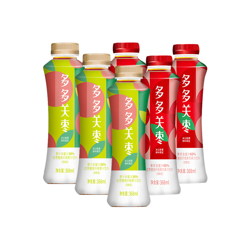 天芝润红枣果汁多多关枣6瓶装整箱 toporun天芝润果味/风味饮料