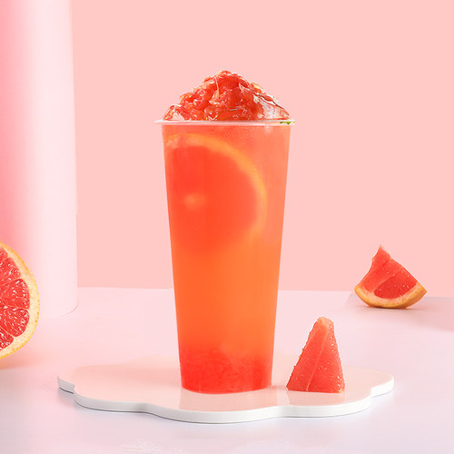 冷冻红西柚汁鲜榨满杯红西柚非浓缩原汁原料水果茶果汁饮料商用 - 图0