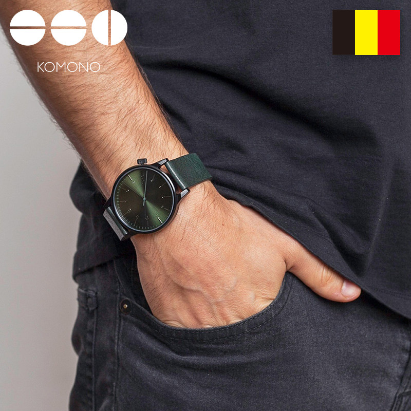 komono男款正品名牌防水潮流石英表 克莫诺欧美腕表