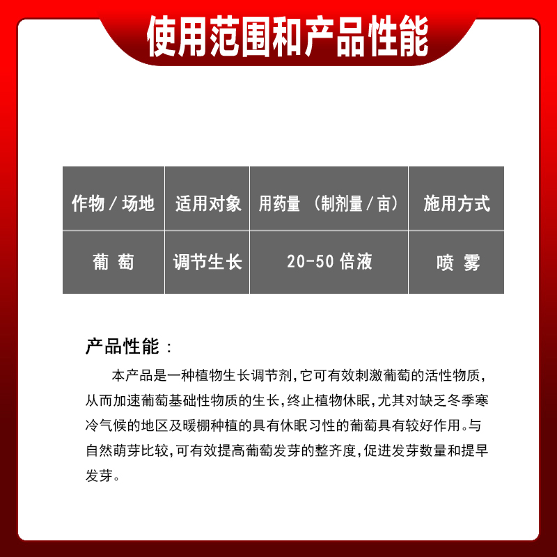 翠芽50%单氰胺单氰氨葡萄促芽发芽剂破眠剂芽齐生长调节剂-图1