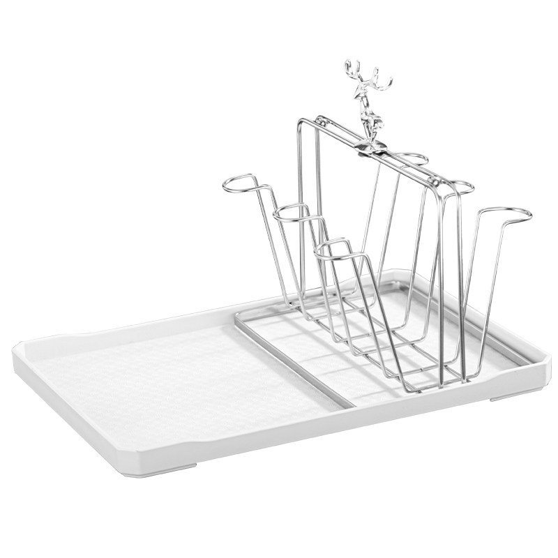 杯子收纳架不锈钢杯架托盘倒挂架客厅8杯架沥水架12杯架子置物架,淘宝优惠券,粉丝福利购,淘宝优惠卷