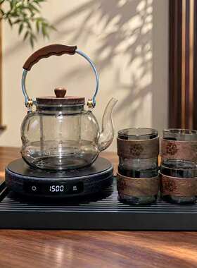 正茗堂新款电陶炉多功能家用1500W围炉煮茶烧烤小型超薄电陶炉