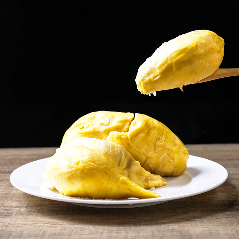 果的王朝旗舰店进口泰国金枕榴莲新鲜水果金枕头一箱带壳肉大果2-10斤巴掌小榴莲1