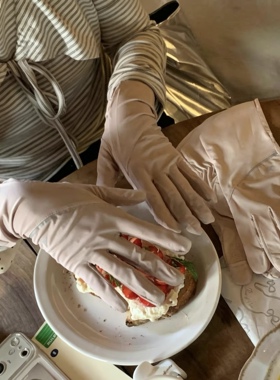 升级!夏季防晒女防紫外线薄款原纱加长触屏透气户外骑车防滑手套