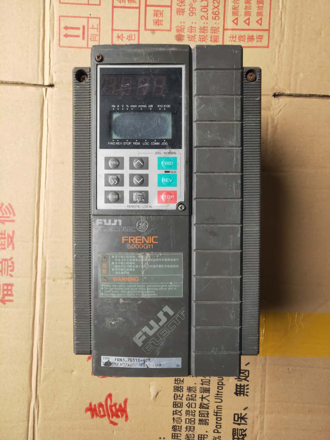 富士变频器FRN3.7G11S-4CX 3.7KW 380V实物图现货包好 - 图0